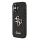 Husa Guess PU Fixed Glitter 4G Metal Logo pentru iPhone 17, Neagra (Bakr, GUHCP17SHG4SGK) by www.silkase.ro
