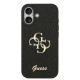 Husa Guess PU Fixed Glitter 4G Metal Logo pentru iPhone 17, Neagra (Bakr, GUHCP17SHG4SGK) by www.silkase.ro