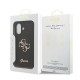 Husa Guess PU Fixed Glitter 4G Metal Logo pentru iPhone 17, Neagra (Bakr, GUHCP17SHG4SGK) by www.silkase.ro