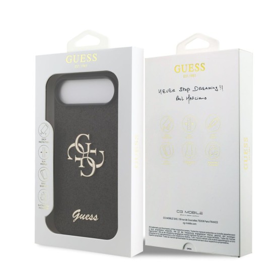 Husa Guess PU Fixed Glitter 4G Metal Logo pentru iPhone Air, Neagra Husa Guess PU Fixed Glitter 4G Metal Logo pentru iPhone Air, Neagra (Bakr, GUHCP17MHG4SGK) by www.silkase.ro
