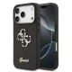 Husa Guess PU Fixed Glitter 4G Metal Logo pentru iPhone 17 Pro, Neagra (Bakr, GUHCP17LHG4SGK) by www.silkase.ro