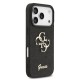 Husa Guess PU Fixed Glitter 4G Metal Logo pentru iPhone 17 Pro, Neagra (Bakr, GUHCP17LHG4SGK) by www.silkase.ro