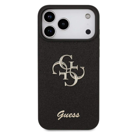 Husa Guess PU Fixed Glitter 4G Metal Logo pentru iPhone 17 Pro Max, Neagra Husa Guess PU Fixed Glitter 4G Metal Logo pentru iPhone 17 Pro Max, Neagra (Bakr, GUHCP17XHG4SGK) by www.silkase.ro