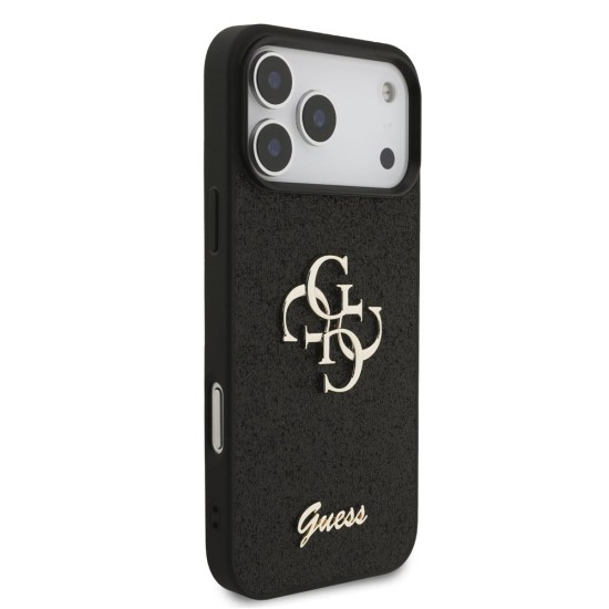 Husa Guess PU Fixed Glitter 4G Metal Logo pentru iPhone 17 Pro Max, Neagra Husa Guess PU Fixed Glitter 4G Metal Logo pentru iPhone 17 Pro Max, Neagra (Bakr, GUHCP17XHG4SGK) by www.silkase.ro