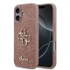 Husa Guess PU Fixed Glitter 4G Metal Logo pentru iPhone 17, Roz (Bakr, GUHCP17SHG4SGP) by www.silkase.ro