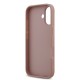 Husa Guess PU Fixed Glitter 4G Metal Logo pentru iPhone 17, Roz (Bakr, GUHCP17SHG4SGP) by www.silkase.ro