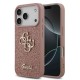 Husa Guess PU Fixed Glitter 4G Metal Logo pentru iPhone 17 Pro, Roz (Bakr, GUHCP17LHG4SGP) by www.silkase.ro