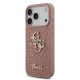 Husa Guess PU Fixed Glitter 4G Metal Logo pentru iPhone 17 Pro, Roz (Bakr, GUHCP17LHG4SGP) by www.silkase.ro