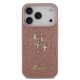 Husa Guess PU Fixed Glitter 4G Metal Logo pentru iPhone 17 Pro, Roz (Bakr, GUHCP17LHG4SGP) by www.silkase.ro