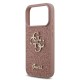 Husa Guess PU Fixed Glitter 4G Metal Logo pentru iPhone 17 Pro, Roz (Bakr, GUHCP17LHG4SGP) by www.silkase.ro