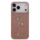 Husa Guess PU Fixed Glitter 4G Metal Logo pentru iPhone 17 Pro Max, Roz (Bakr, GUHCP17XHG4SGP) by www.silkase.ro