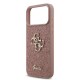 Husa Guess PU Fixed Glitter 4G Metal Logo pentru iPhone 17 Pro Max, Roz (Bakr, GUHCP17XHG4SGP) by www.silkase.ro