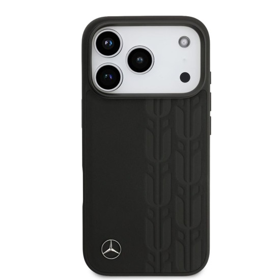 Husa Mercedes Leather Lauer Leaves MagSafe pentru iPhone 17 Pro, Neagra Husa Mercedes Leather Lauer Leaves MagSafe pentru iPhone 17 Pro, Neagra (Bakr, MEHMP17L25RDSLAK) by www.silkase.ro