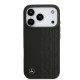 Husa Mercedes Leather Lauer Leaves MagSafe pentru iPhone 17 Pro, Neagra Husa Mercedes Leather Lauer Leaves MagSafe pentru iPhone 17 Pro, Neagra (Bakr, MEHMP17L25RDSLAK) by www.silkase.ro