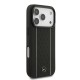 Husa Mercedes Leather Star Pattern and Stripes MagSafe pentru iPhone 17 Pro, Negru/Alb (Bakr, MEHMP17L25RPSLKH) by www.silkase.ro