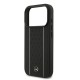 Husa Mercedes Leather Star Pattern and Stripes MagSafe pentru iPhone 17 Pro, Negru/Alb (Bakr, MEHMP17L25RPSLKH) by www.silkase.ro