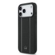 Husa Mercedes Leather Star Pattern and Stripes MagSafe pentru iPhone 17 Pro Max, Negru/Alb (Bakr, MEHMP17X25RPSLKH) by www.silkase.ro