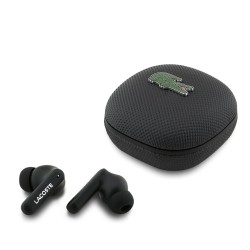 Căști Wireless TWS Lacoste Iconic Petit Pique, Negre