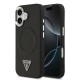 Husa Guess PU Leather Triangle Logo MagSafe pentru iPhone 17, Neagra (Bakr, GUHMP17SPSDTSCMK) by www.silkase.ro