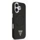 Husa Guess PU Leather Triangle Logo MagSafe pentru iPhone 17, Neagra (Bakr, GUHMP17SPSDTSCMK) by www.silkase.ro