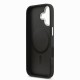 Husa Guess PU Leather Triangle Logo MagSafe pentru iPhone 17, Neagra (Bakr, GUHMP17SPSDTSCMK) by www.silkase.ro