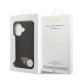 Husa Guess PU Leather Triangle Logo MagSafe pentru iPhone 17, Neagra (Bakr, GUHMP17SPSDTSCMK) by www.silkase.ro