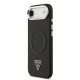 Husa Guess PU Leather Triangle Logo MagSafe pentru iPhone Air, Neagra (Bakr, GUHMP17MPSDTSCMK) by www.silkase.ro