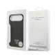 Husa Guess PU Leather Triangle Logo MagSafe pentru iPhone Air, Neagra (Bakr, GUHMP17MPSDTSCMK) by www.silkase.ro