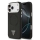 Husa Guess PU Leather Triangle Logo MagSafe pentru iPhone 17 Pro, Neagra (Bakr, GUHMP17LPSDTSCMK) by www.silkase.ro