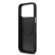 Husa Guess PU Leather Triangle Logo MagSafe pentru iPhone 17 Pro Max, Neagra (Bakr, GUHMP17XPSDTSCMK) by www.silkase.ro
