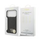 Husa Guess PU Leather Triangle Logo MagSafe pentru iPhone 17 Pro Max, Neagra (Bakr, GUHMP17XPSDTSCMK) by www.silkase.ro