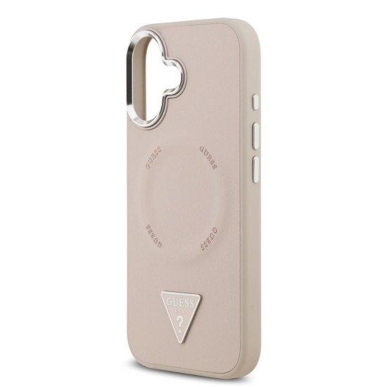 Husa Guess PU Leather Triangle Logo MagSafe pentru iPhone 17, Roz Husa Guess PU Leather Triangle Logo MagSafe pentru iPhone 17, Roz (Bakr, GUHMP17SPSDTSCMP) by www.silkase.ro