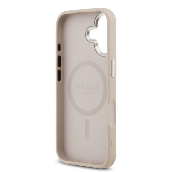 Husa Guess PU Leather Triangle Logo MagSafe pentru iPhone 17, Roz Husa Guess PU Leather Triangle Logo MagSafe pentru iPhone 17, Roz (Bakr, GUHMP17SPSDTSCMP) by www.silkase.ro