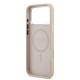 Husa Guess PU Leather Triangle Logo MagSafe pentru iPhone 17 Pro Max, Roz (Bakr, GUHMP17XPSDTSCMP) by www.silkase.ro