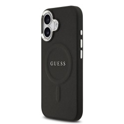 Husa Guess PU Saffiano MagSafe pentru iPhone 17, Neagra Husa Guess PU Saffiano MagSafe pentru iPhone 17, Neagra
