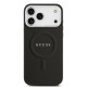 Husa Guess PU Saffiano MagSafe pentru iPhone 17 Pro Max, Neagra (Bakr, GUHMP17XPSAREGSK) by www.silkase.ro