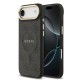 Husa Guess PU Leather 4G Gold Frame MagSafe pentru iPhone Air, Neagra (Bakr, GUHMP17MP4MSEGCK) by www.silkase.ro