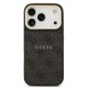 Husa Guess PU Leather 4G Gold Frame MagSafe pentru iPhone 17 Pro, Neagra (Bakr, GUHMP17LP4MSEGCK) by www.silkase.ro