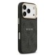 Husa Guess PU Leather 4G Gold Frame MagSafe pentru iPhone 17 Pro, Neagra (Bakr, GUHMP17LP4MSEGCK) by www.silkase.ro