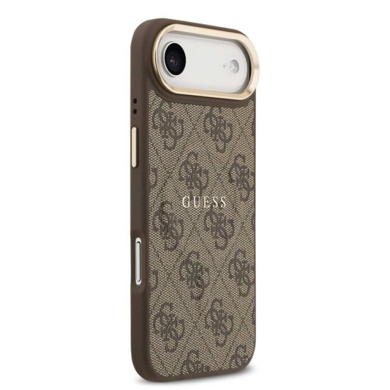 Husa Guess PU Leather 4G Gold Frame MagSafe pentru iPhone Air, Maro Husa Guess PU Leather 4G Gold Frame MagSafe pentru iPhone Air, Maro (Bakr, GUHMP17MP4MSEGCW) by www.silkase.ro