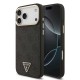 Husa Guess PU Leather 4G Strass Triangle Logo Gold Frame MagSafe pentru iPhone 17 Pro Max, Neagra (Bakr, GUHMP17XP4GTDGMK) by www.silkase.ro