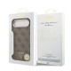 Husa Guess PU Leather 4G Strass Triangle Logo Gold Frame MagSafe pentru iPhone Air, Maro (Bakr, GUHMP17MP4GTDGMW) by www.silkase.ro