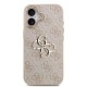 Husa Guess PU Leather 4G Metal Logo Gold Frame pentru iPhone 17, Roz (Bakr, GUHCP17S4GMGCPI) by www.silkase.ro