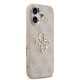 Husa Guess PU Leather 4G Metal Logo Gold Frame pentru iPhone 17, Roz (Bakr, GUHCP17S4GMGCPI) by www.silkase.ro