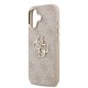 Husa Guess PU Leather 4G Metal Logo Gold Frame pentru iPhone 17, Roz (Bakr, GUHCP17S4GMGCPI) by www.silkase.ro
