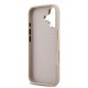 Husa Guess PU Leather 4G Metal Logo Gold Frame pentru iPhone 17, Roz (Bakr, GUHCP17S4GMGCPI) by www.silkase.ro