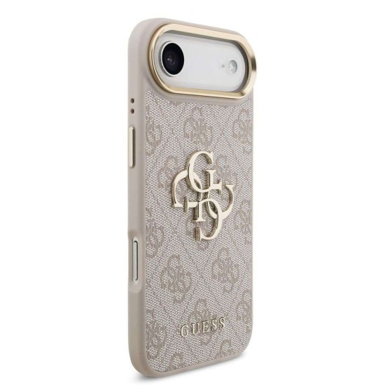 Husa Guess PU Leather 4G Metal Logo Gold Frame pentru iPhone Air, Roz Husa Guess PU Leather 4G Metal Logo Gold Frame pentru iPhone Air, Roz (Bakr, GUHCP17M4GMGCPI) by www.silkase.ro