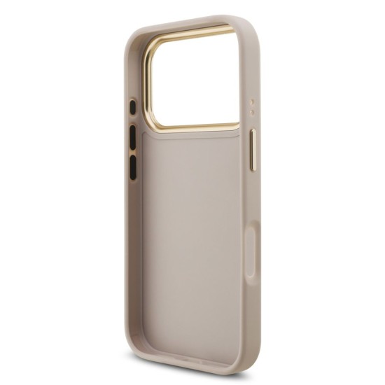 Husa Guess PU Leather 4G Metal Logo Gold Frame pentru iPhone 17 Pro, Roz Husa Guess PU Leather 4G Metal Logo Gold Frame pentru iPhone 17 Pro, Roz (Bakr, GUHCP17L4GMGCPI) by www.silkase.ro