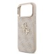 Husa Guess PU Leather 4G Metal Logo Gold Frame pentru iPhone 17 Pro Max, Roz (Bakr, GUHCP17X4GMGCPI) by www.silkase.ro