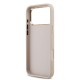Husa Guess PU Leather 4G Metal Logo Gold Frame pentru iPhone 17 Pro Max, Roz (Bakr, GUHCP17X4GMGCPI) by www.silkase.ro